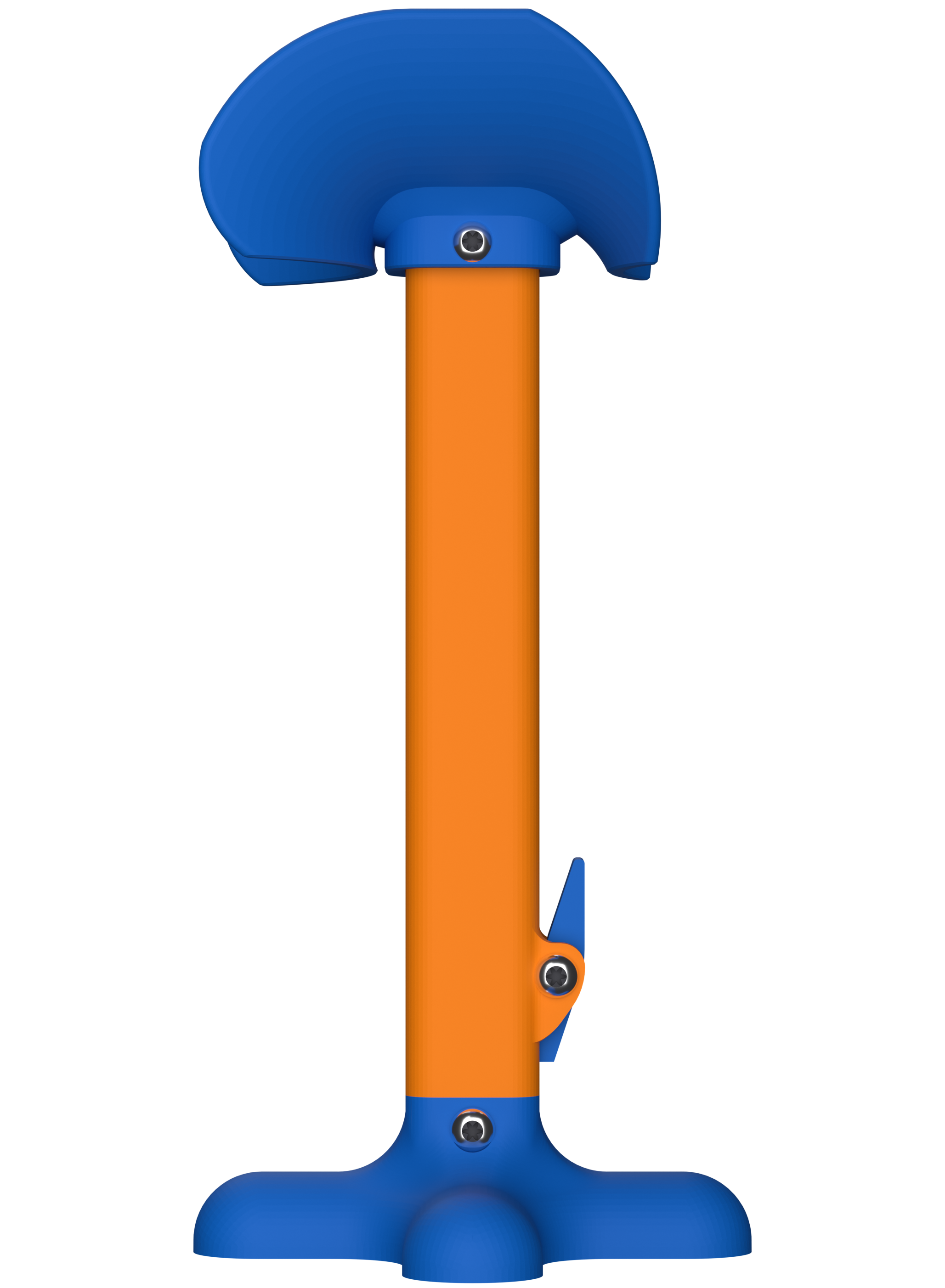 AmputiEase Leg Rest — Blue & Orange — Standard