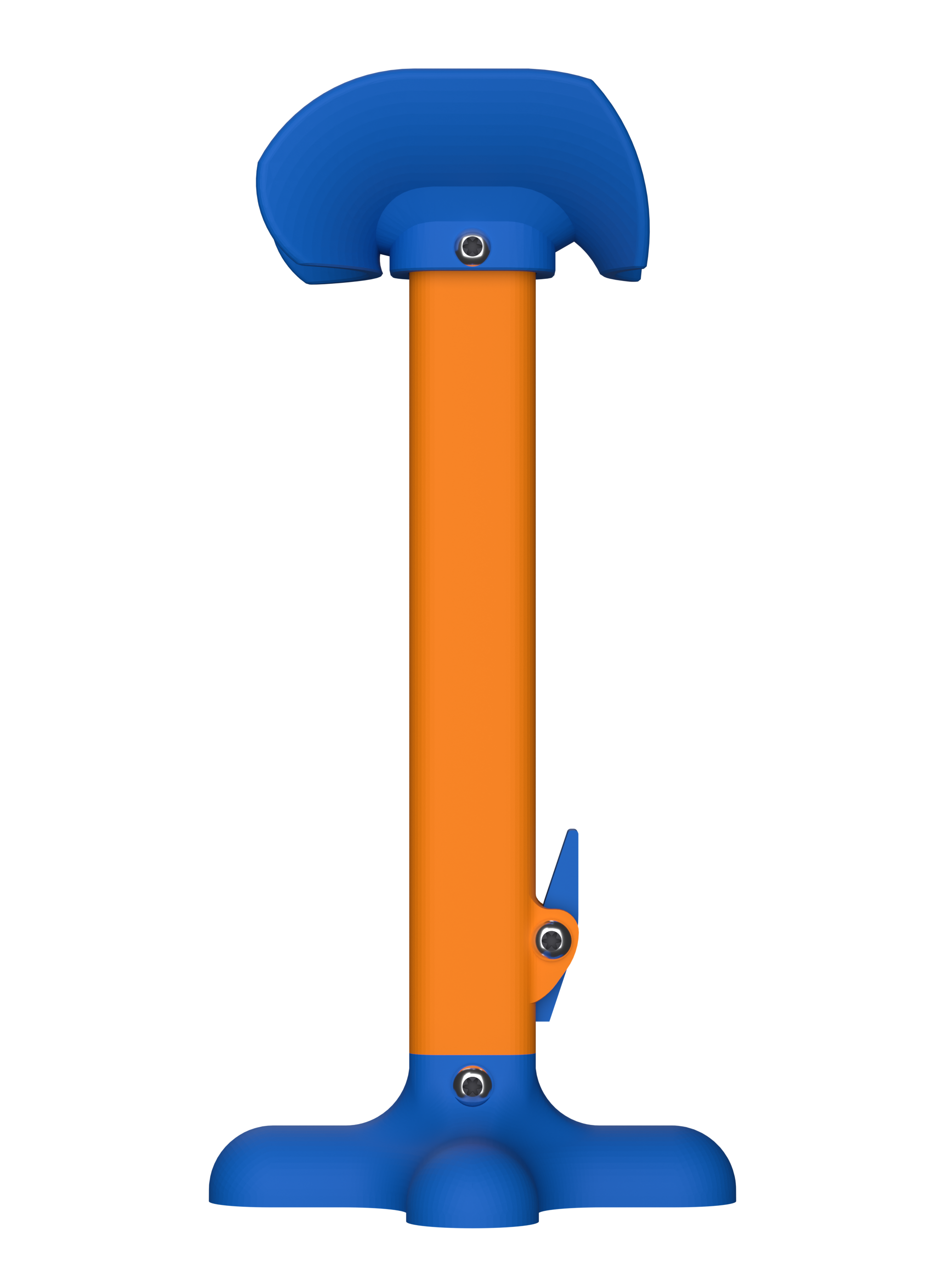 AmputiEase Leg Rest — Blue & Orange — Small