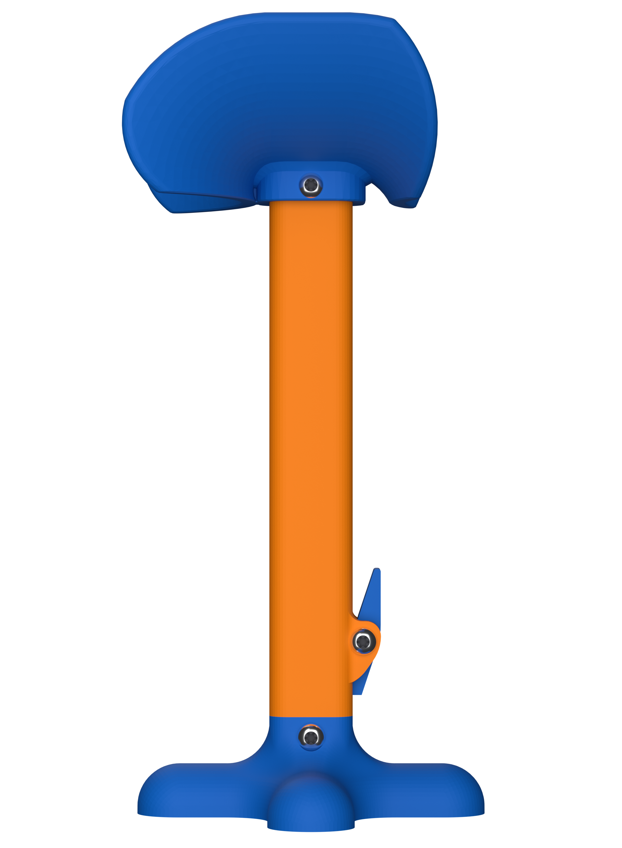 AmputiEase Leg Rest — Blue & Orange — XL