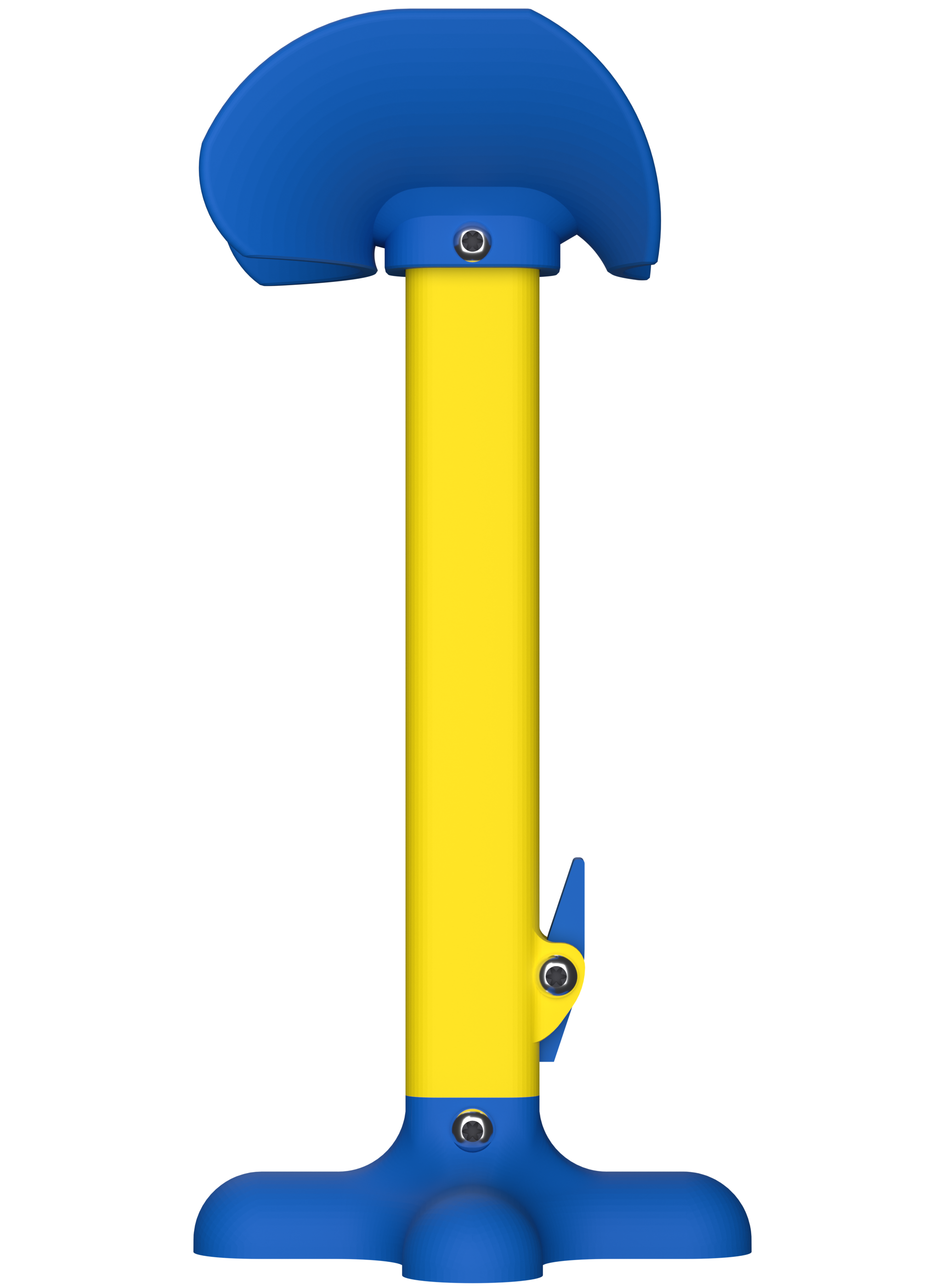 AmputiEase Leg Rest — Blue & Yellow — Standard