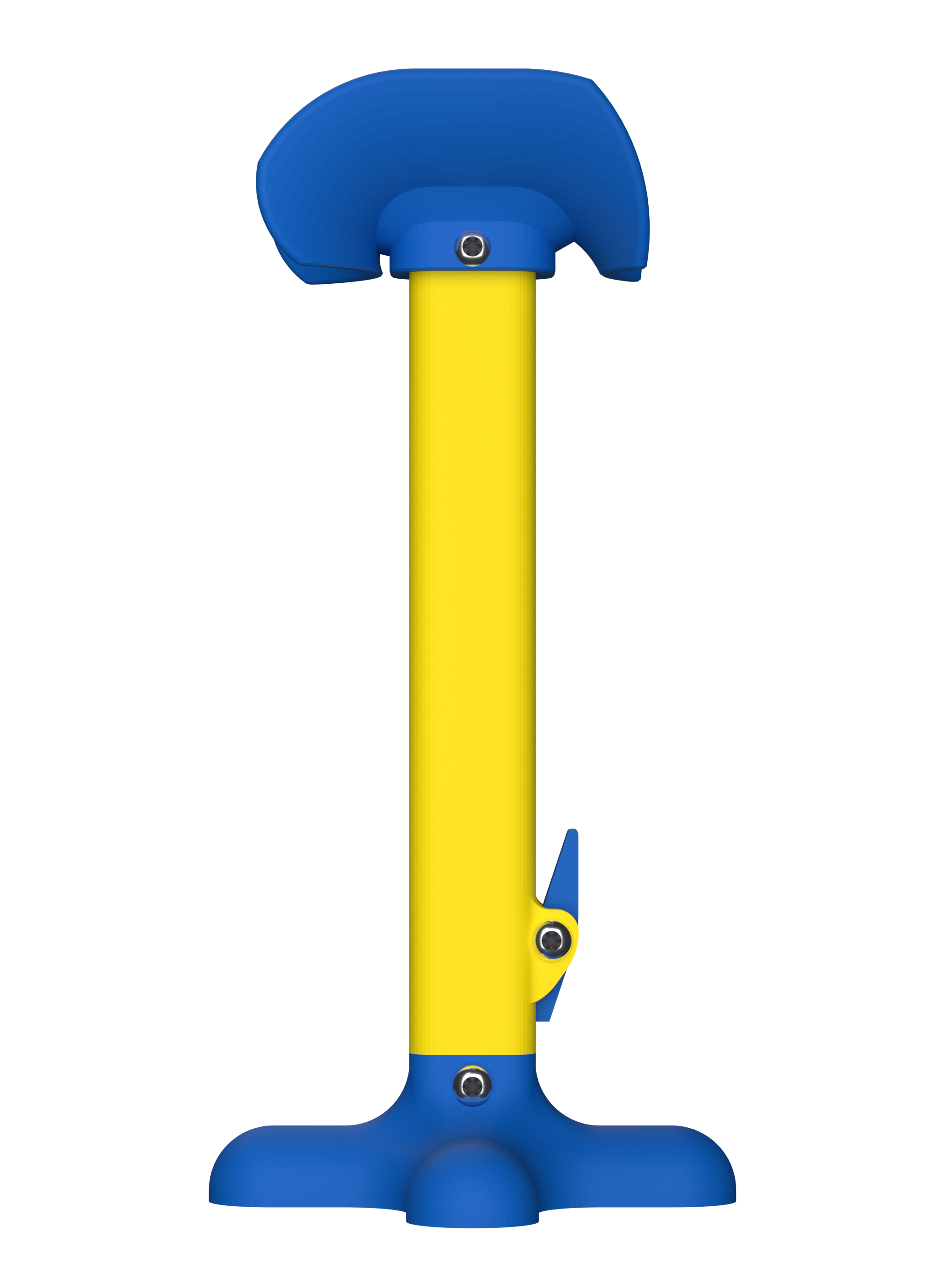 AmputiEase Leg Rest — Blue & Yellow — Small
