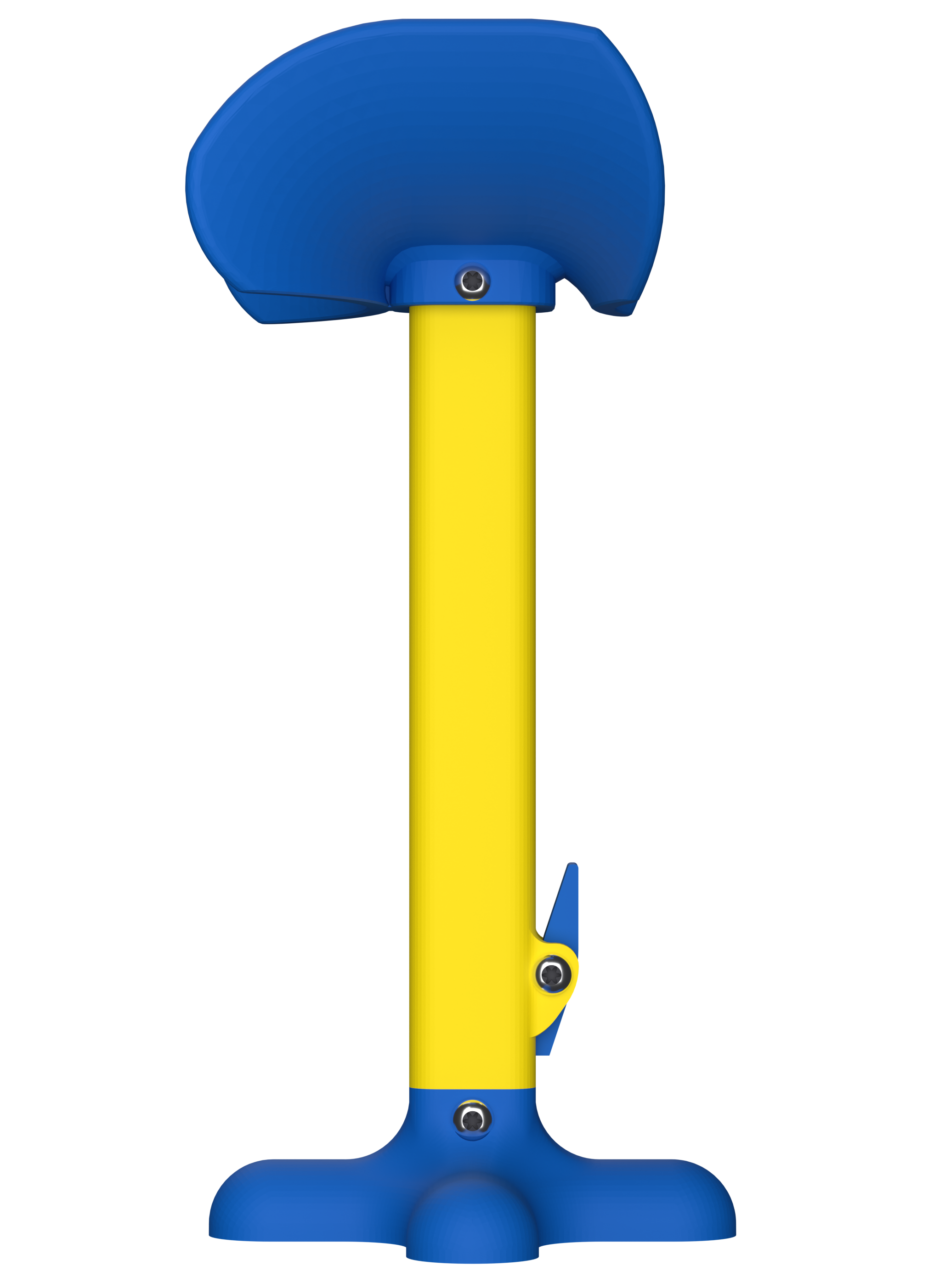 AmputiEase Leg Rest — Blue & Yellow — XL