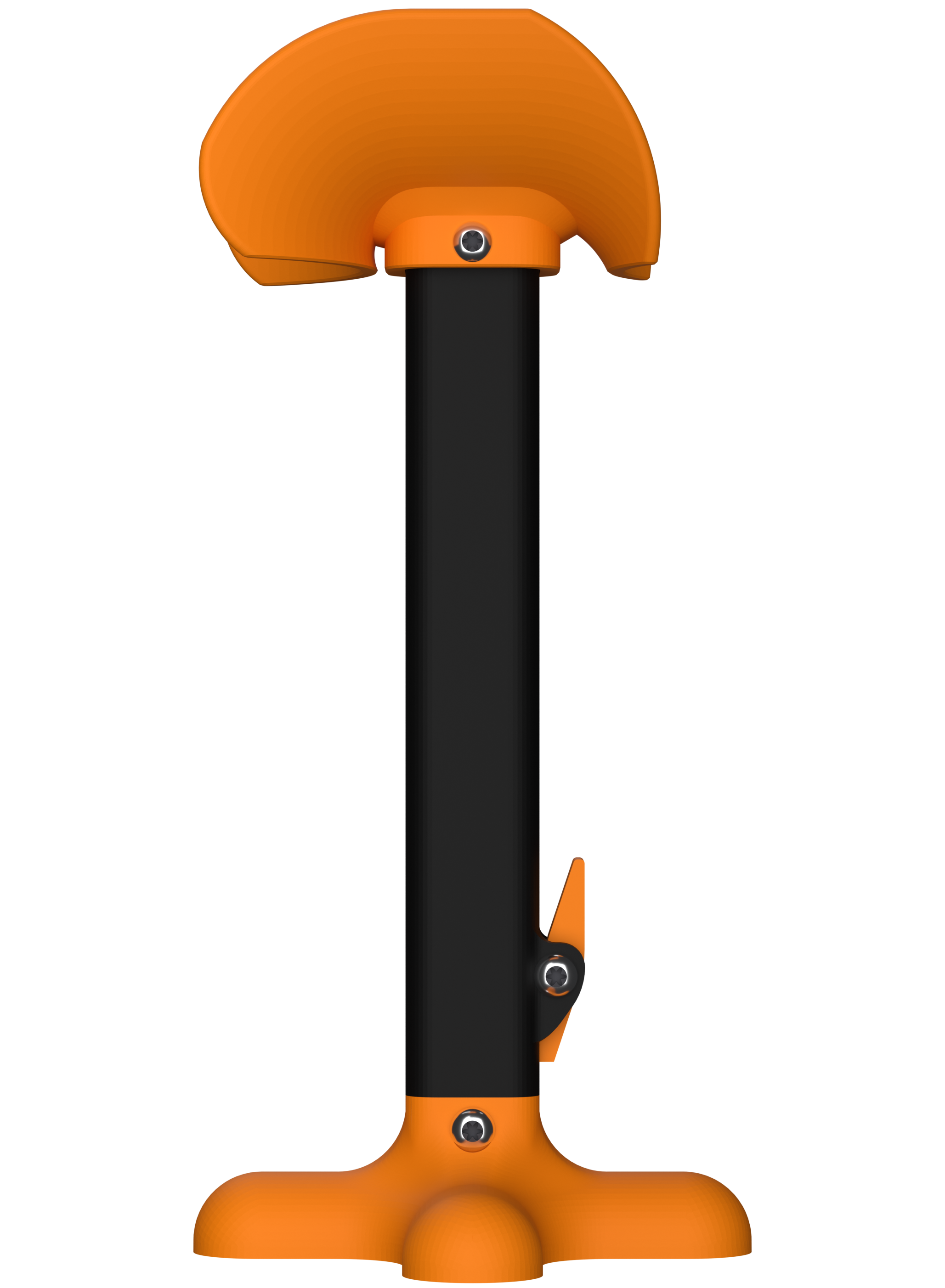 AmputiEase Leg Rest — Orange & Black — Standard