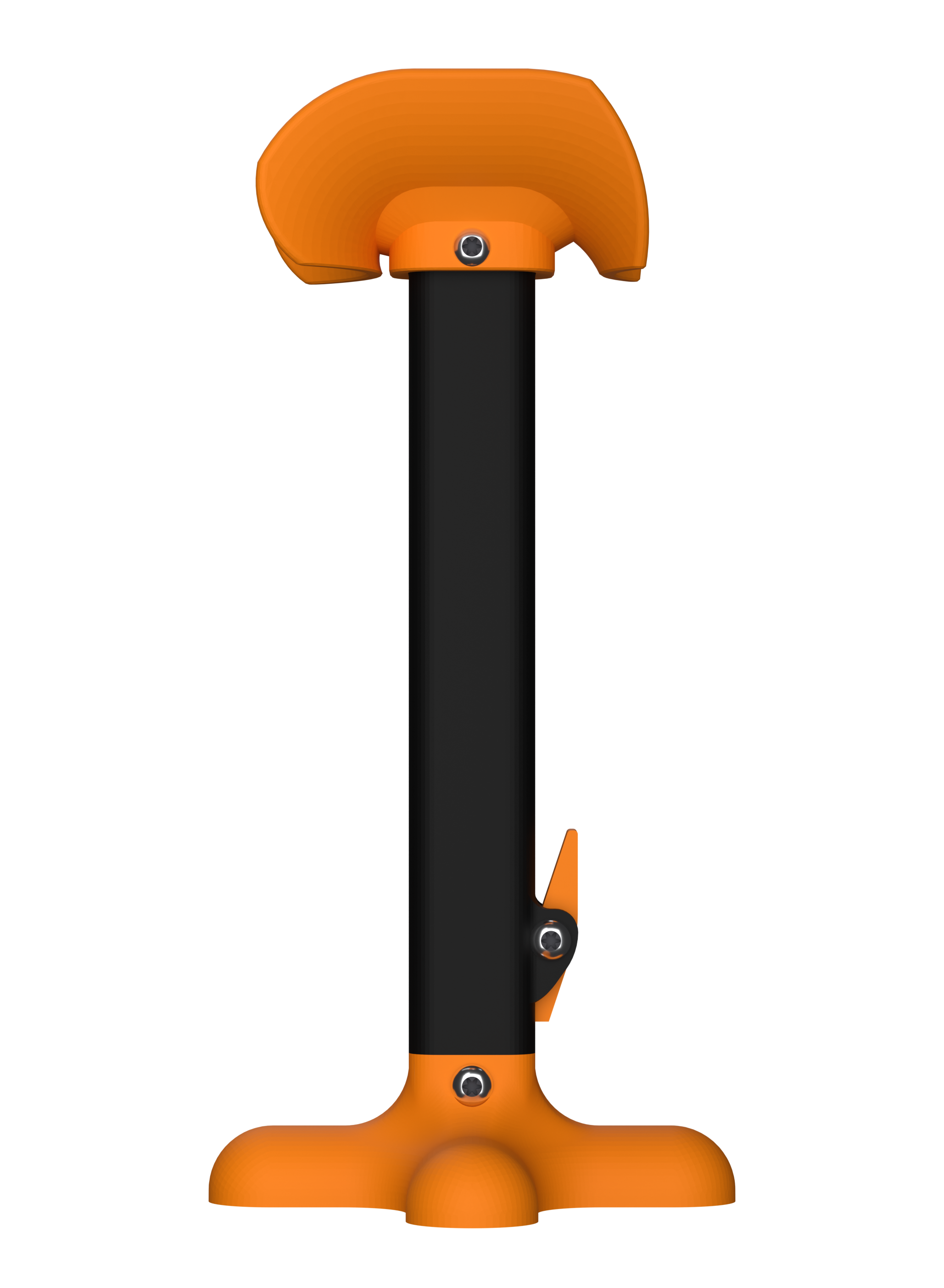 AmputiEase Leg Rest — Orange & Black — Small