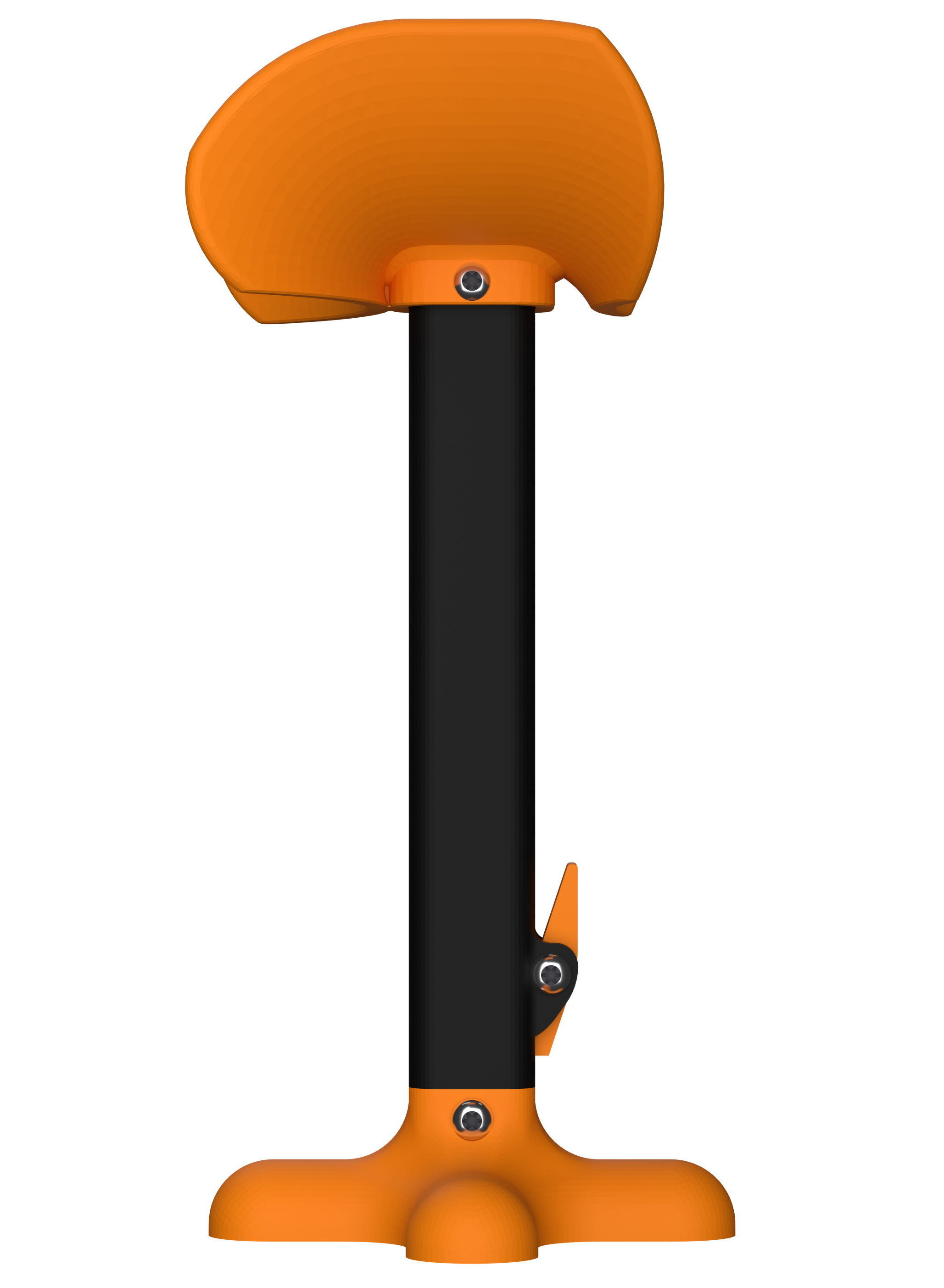 AmputiEase Leg Rest — Orange & Black — XL