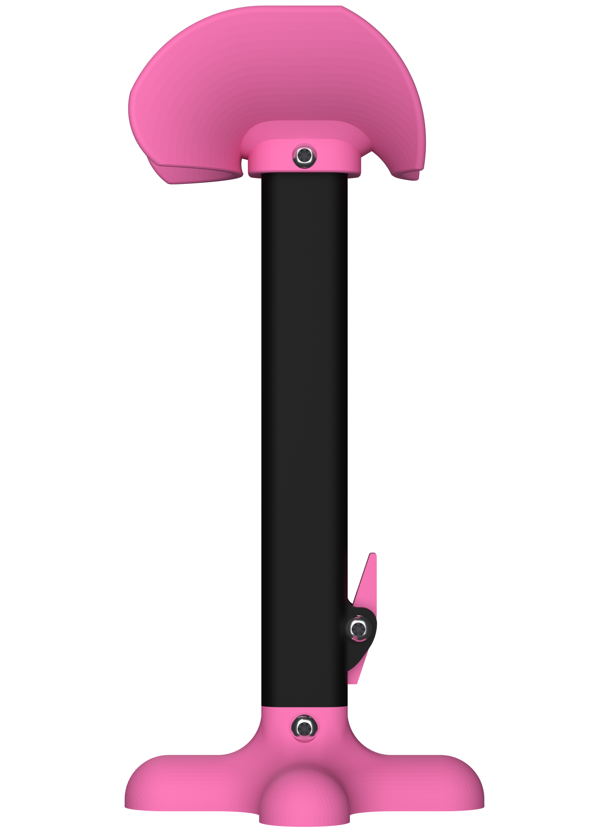AmputiEase Leg Rest — Pink & Black — Standard