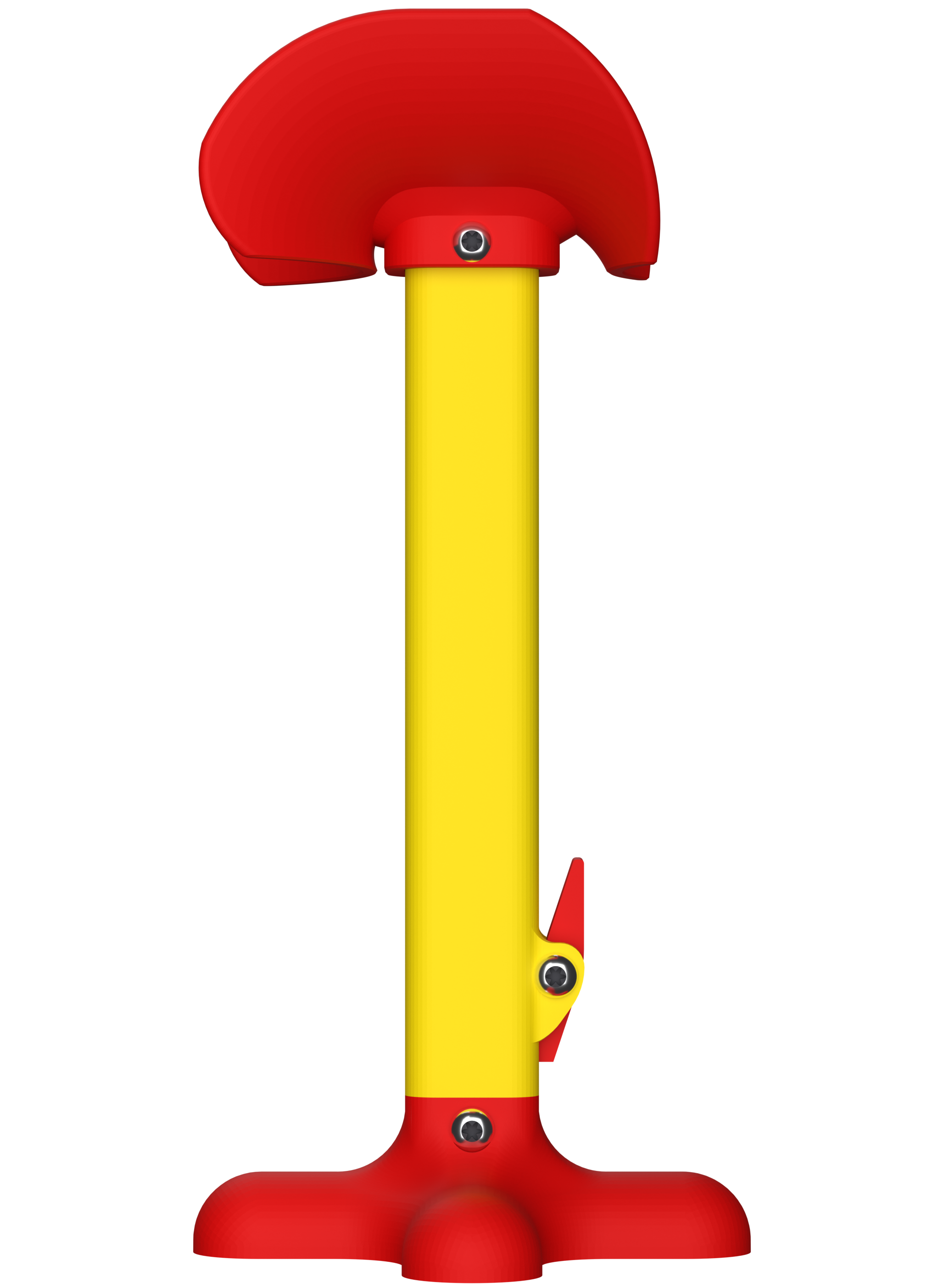 AmputiEase Leg Rest — Red & Yellow — Standard