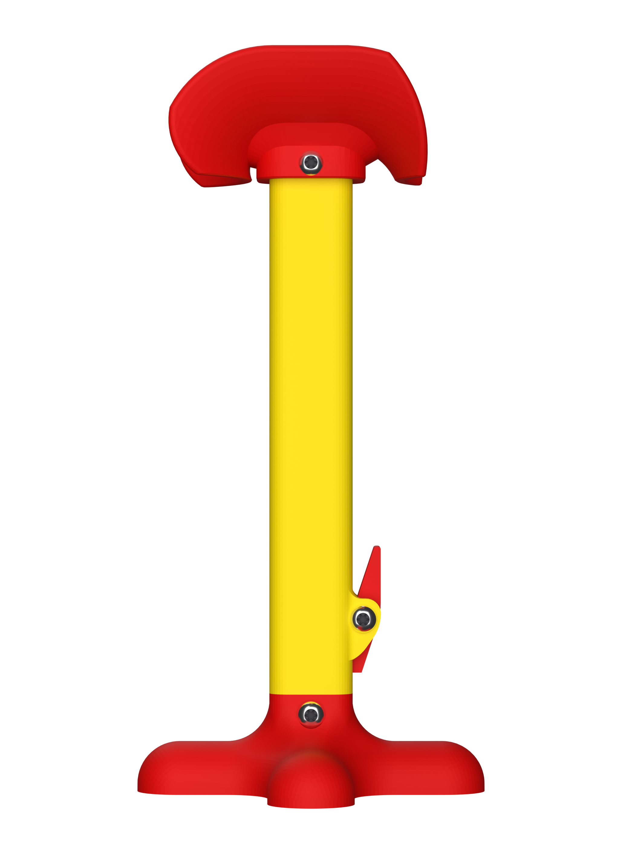 AmputiEase Leg Rest — Red & Yellow — Small