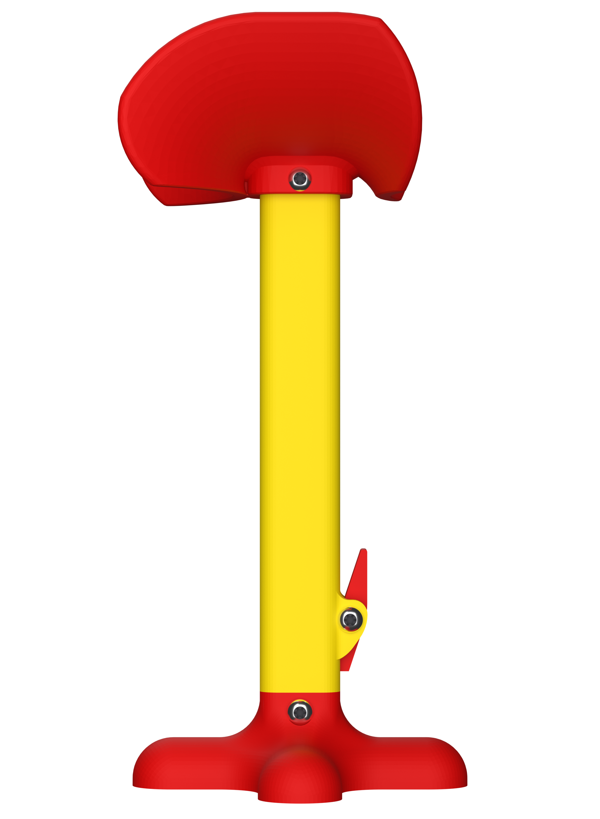 AmputiEase Leg Rest — Red & Yellow — XL