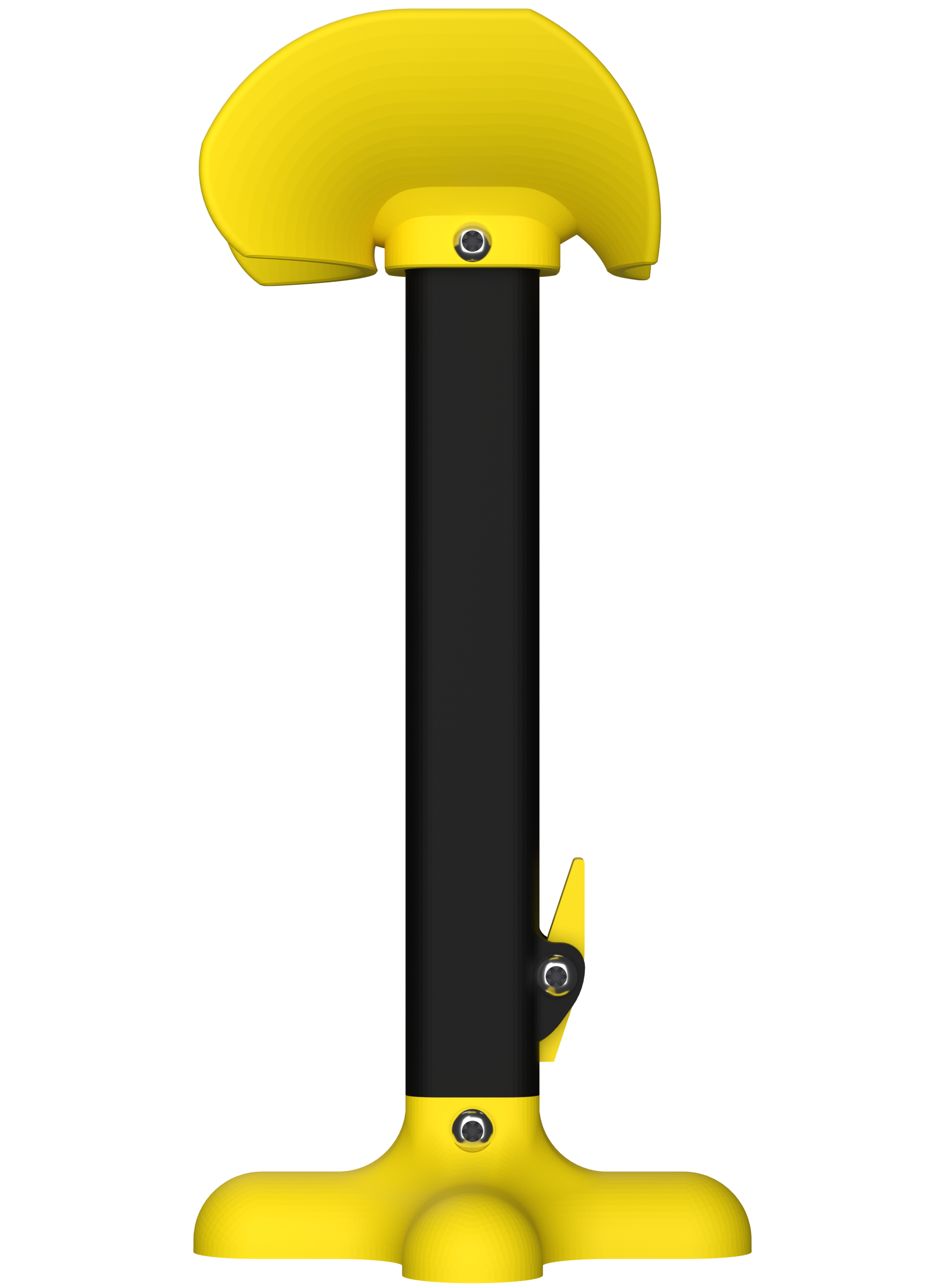 AmputiEase Leg Rest — Yellow & Black — Standard